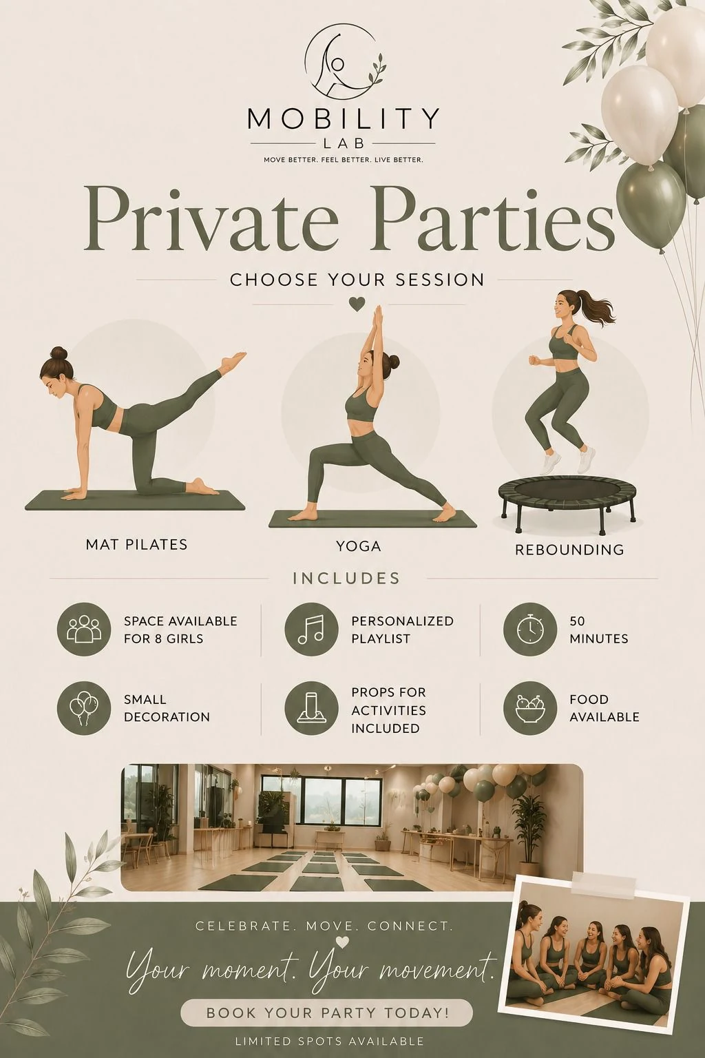 Private parties at Mobility Lab